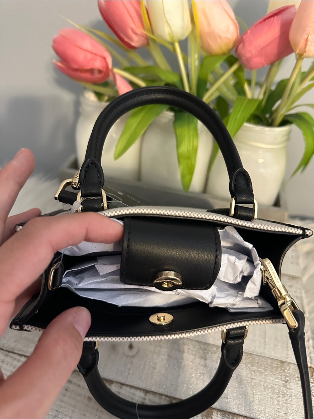 Nwt Kate spade Ellie mini canvas bag - Picture 8 of 12
